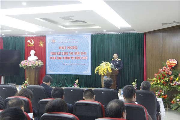 Tổng cục trưởng Nguyễn Văn Cẩn phát biểu tại Hội nghị.