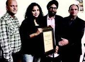 Those who presented her the award included Amandeep Singh- a Courageous author and journalist Rana Ayyub who exposed the involvement of the Indian officials in the systematic killings of Muslims will