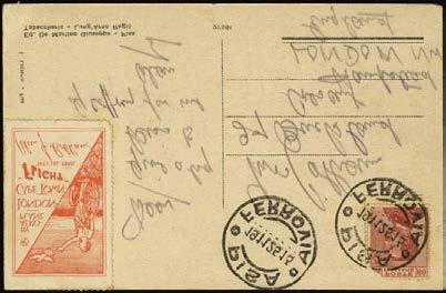 553 553 C 1925 A.J.Cobham London Cairo Cape Town flight, postcard dispatched in Italy and franked with 60c.(damaged corner) cancelled by Pisa (19.11.