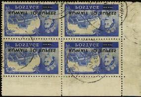 611 612 611 C 1957 2r, 5r and 10r Type II unmounted o.g., the 2r and 5r top marginal with the 10r right marginal. SG 107a 9a, 350 130 150 612 C 1957 5r on 5/ Type II, unmounted o.g. with the major R8/1 re entry to the Crown, background verticals and back of the Queen s neck.