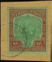 500+ 100 120 645 647 648 649 645 C 1942 1/ grey and black/emerald, right marginal block of 4. Very fine mint.