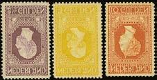 SG 129/33,135 var 600 700 FRENCH CURRENCY 707 E 1917 37 used collection (105) on leaves, basic stamps complete, some in blocks with additional multiples.