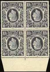 type 5, very fine SG 449 100 120 1934 Re-engraved 1082 C Set of 3 to 10s. indigo (2s.6d & 5s, left hand marginal) Full o.g. with evenly toned gum. Otherwise fine with good colours.