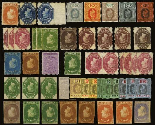 293 293 E 1857 1925 mostly mint/unused collection on a Hagner sheet including 1857 6d on blued paper (mint appearance), 2d (2), 5d (2), 10d (2) 1s.(mint appearance), 1s.9d.