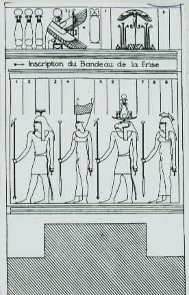 , The Temple of Hibis, III, London (1953) شكل رقم (٨): نقش للا له حا بالهيي ة الا