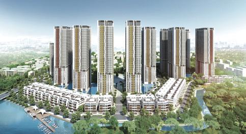 khu văn phòng. Giải thưởng : Giải thưởng Phối cảnh đô thị Châu Á - do CityScape Asia Singapore trao. Vị trí Quy mô dự án Sản phẩm Tiện ích : Quận 7, TP.HCM : 9,9 ha : 2.246 căn hộ ở, 1.