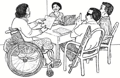 Thúc đẩy tiếp cận tư pháp Bảo vệ pháp lý Các quyền của người khuyết tật cần phải được công nhận trong hiến pháp, pháp luật và chính sách quốc gia Một khi quyền lợi của người khuyết tật được pháp luật
