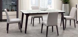 000 Bộ bàn ghế ăn cao cấp kết hợp giữa bàn gỗ sơn PU cao cấp và ghế khung thép mạ