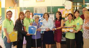 Wittaya KhunPlerm was the chairman together with Mrs. Nittaya Pathimasongkhro presented the scholarship funds.