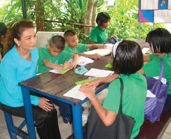 Kaew School and Christian group in Pattaya led the recreation activities.
