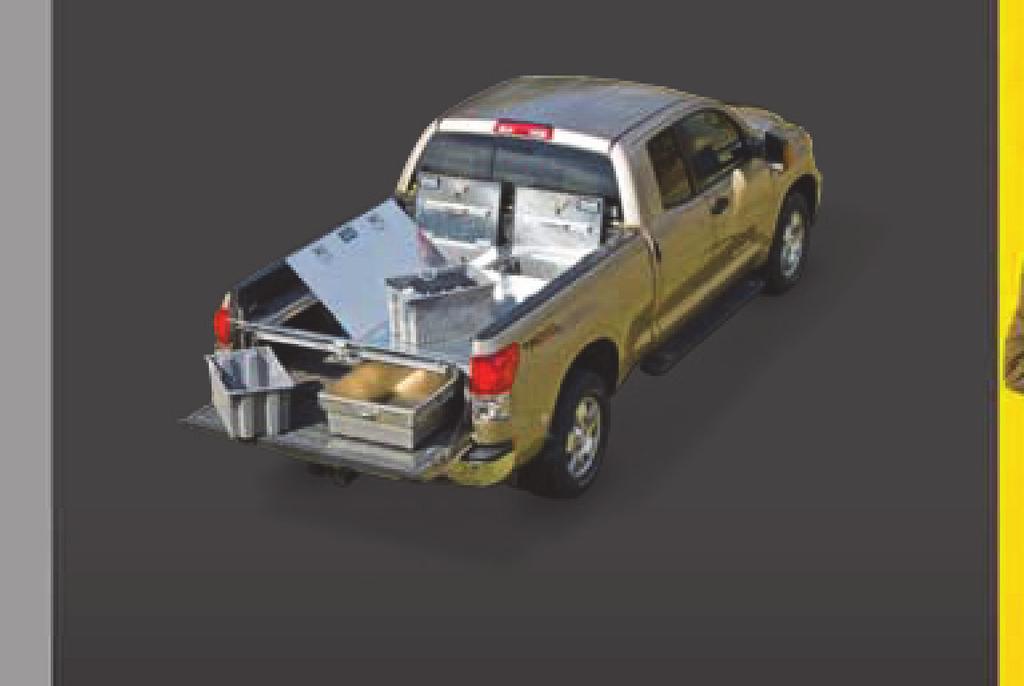 UNIVERSAL FIT The TruckDeck can be transferred to any other truck make/ model of the same bed length. Requires only the purchase of new trim plates matching the side wall contour of the new truck.