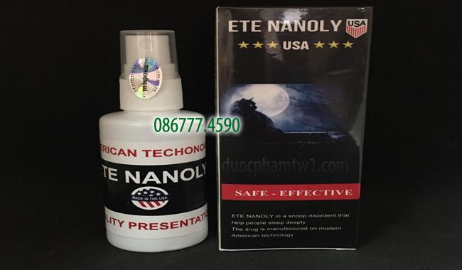 8.2.1. ETE NANOLY Là một loại xịt gây mê cực mạnh, dùng ngửi qua đường hô hấp.