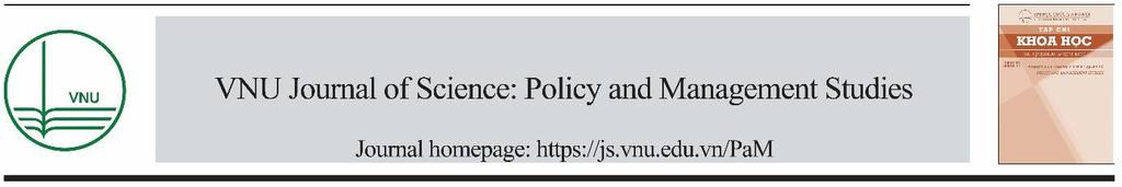 VNU Journal of Science: Policy and Management Studies, Vol. 36, No.