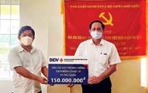 Ngày 09/8/2021, ủng hộ Quỹ Phòng, chống Covid-19 của TP. Phú Quốc (Kiên Giang) 150 triệu đồng; đóng góp hơn 50 triệu đồng để trao tặng 4.000 khẩu trang y tế, 2.