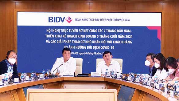 tiêu Sự kiện điểm Đồng lòng nỗ lực vượt khó để hoàn thành kế hoạch kinh doanh Phương Mai Vừa qua, BIDV đã tổ chức Hội nghị trực tuyến sơ kết công tác 7 tháng năm 2021, triển khai kế hoạch kinh doanh