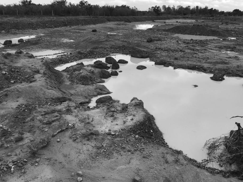 14 XUẤT Việc khai thác đất trái phép diễn ra ngang nhiên suốt thời gian dài biến khu vực Tấn Mài, xã Hải Ninh, huyện Bắc Bình tan hoang, nham nhở.