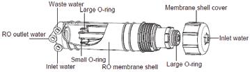 3. Lắp vòi nước Khoan một lỗ Ø4mm ở vị trí thích hợp trên mặt kệ bếp hoặc chậu rửa, sau đó lấy vòi nước từ hộp phụ kiện ra.