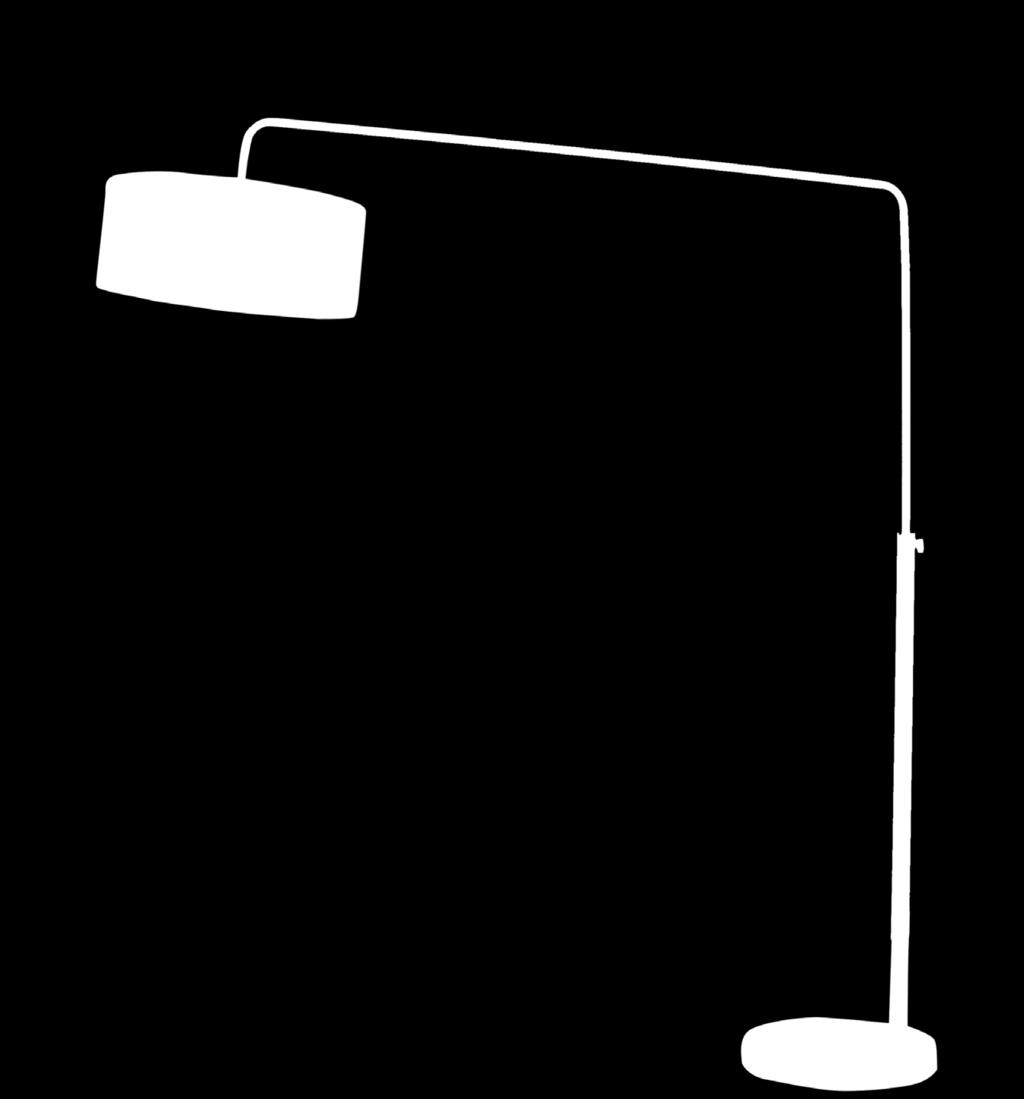 LOBBY FLOOR LAMP - LAMP013 Diamenter: 45 cm (17.72 ) Height: 182.5 cm (71.85 ) Light Source: E27 max. 60W Cord: 350 cm (137.8 ) - black fabric cord.