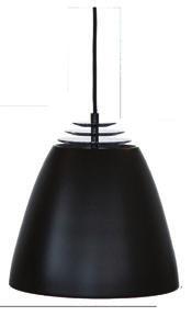 40W Cord: 250 cm black fabric cord Pendant - Copper/glossy
