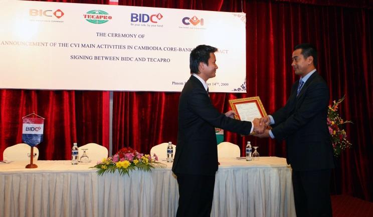 Năm 2008, khởi đầu cho chiến lược mở rộng hoạt động kinh doanh sang thị trường hải ngoại, BIC hợp tác với Ngân hàng Liên doanh Lào Việt (LVB) và Ngân hàng Ngoại thương Lào (BCEL) thành lập Công ty