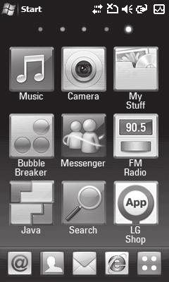 Multimedia Home Screen The Multimedia Home Screen can show your favorite pictures and movies on the