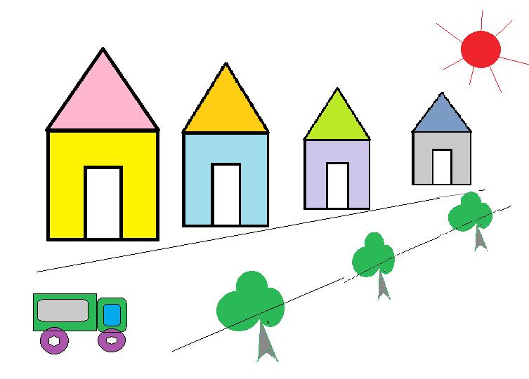 Đây là bức vẽ của Trâm 2. Vẽ cảnh tự do Bạn hãy tự nghĩ một chủ đề vẽ, chẳng hạn lớp, trường học ngôi nhà, làng, phố,.