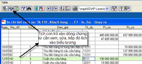 Khi in báo cáo ta có thể chọn ngôn ngữ in báo cáo: bằng tiếng Việt hoặc tiếng Anh.