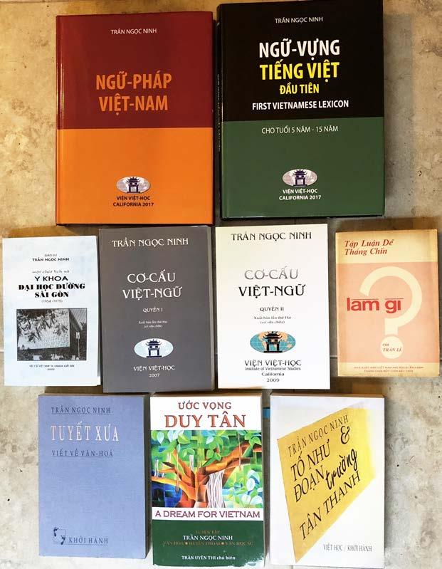 Hình 2: hình bìa một số những cuốn sách của Gs Trần Ngọc Ninh.