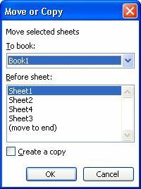 Di chuyển và sao chép Right-Click vào bảng tính (sheet) cần thực