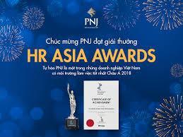 tiếp PNJ được tạp chí chuyên ngành trang sức châu Á - Jewellery News Asia (JNA) vinh danh, với sự góp mặt tại 2 hạng mục: Top 3 Giải thưởng Retailer of the year (Nhà bán lẻ của năm) và Top 6 Giải