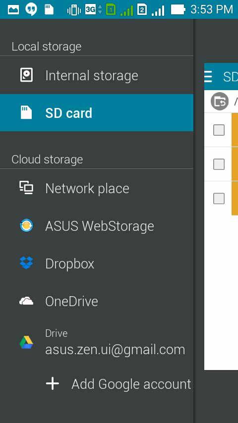 Truy cập thiết bị lưu trữ bên ngoài Để truy cập thiết bị lưu trữ bên ngoài: 1. Lắp thẻ nhớ microsd vào điện thoại ZenFone của bạn.
