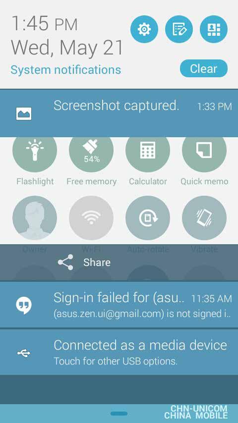 Sử dụng thông báo hệ thống Bên trong các thông báo hệ thống, bạn có thể nhìn thấy các cập nhật mới nhất và những thay đổi hệ thống đã được thực hiện trên điện thoại ZenFone.