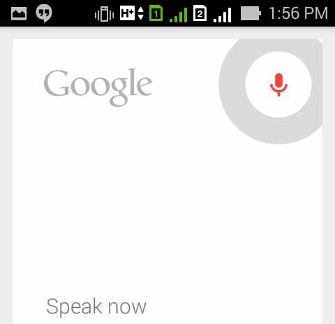 Tìm kiếm thoại Thực hiện các lệnh thoại cho điện thoại ZenFone rồi xem nó nghe và thực hiện bằng ứng dụng Voice Search (Tìm kiếm thoại).
