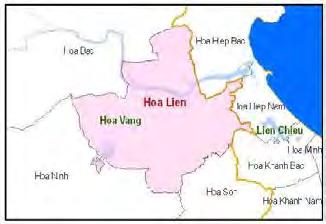 Xã: Hòa Liên Huyện: Hòa Vang Đặc điểm Sông Cu Đê chảy từ xã Hòa Liên. Xã thường xuyên bị ngập và người dân rất quan tâm đến vấn đề ngập úng.
