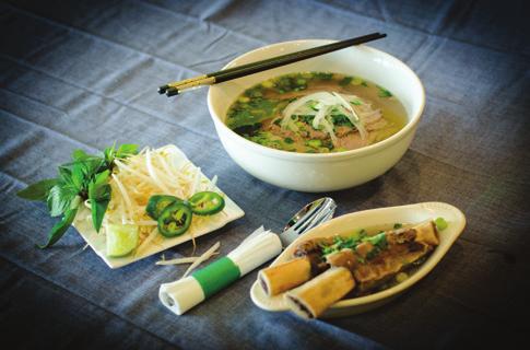 NOODLE & VERMICELLI 12. PHO BEEF NOODLE SOUP (Phở tái)..... Thin sliced beef in a ginger star anise broth 13.