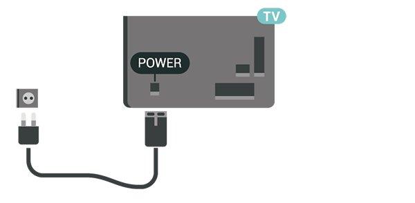Mặc dù TV này tiêu thụ nguồn điện chờ rất ít nhưng hãy rút phích cắm của cáp nguồn để tiết kiệm điện nếu bạn không sử dụng TV trong thời gian dài.