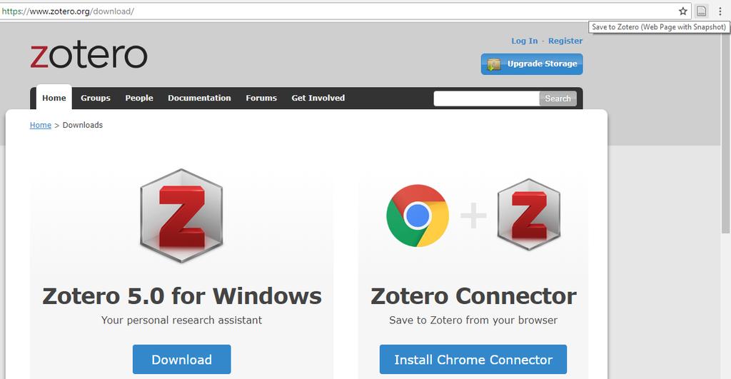 - Kết quả cài đặt Zotero cho Chrome (Zotero Connector): Zotero được tích hợp trên Chrome sau khi cài đặt. Đây là biểu tượng để lưu lại thông tin trích dẫn.