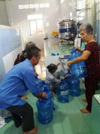 Distribution gratuite d eau potable