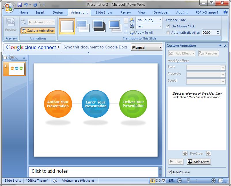 17 3.Hướng dẫn sử dụng Microsoft Office Powerpoint 3.4 Hiệu ứng Công cụ Microsoft Office PowerPoint cung cấp rất nhiều các dạng hiệu ứng để làm cho phần trình bày thêm ấn tượng.