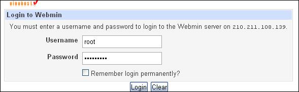 4. Các thông số cơ bản của webhosting Khi đăng nhập vào Virtualmin, trang đầu tiên hiển thị