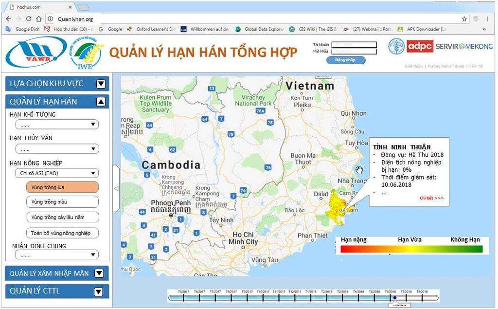 Website do đội ngũ cán bộ nghiên cứu thuộc Viện Khoa học thủy lợi Việt Nam kết hợp với đội ngũ lập trình viên đến từ công ty phần mềm tin học FPT phối hợp triển khai và thực hiện.