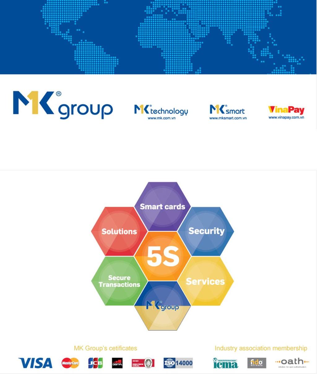 Trusted partner for Authentication and Secure solutions, Card personalization solutions and Smart card products Copyright 2017 by MK Group www.mk.com.