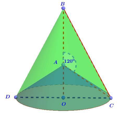 ta được một khối tròn oay Thể tích khối tròn oay đó bằng: a Chọn a a a C D Quay tam giác C quanh đường thẳng ta được khối tròn oay có thể tích bằng V thể tích khối nón lớn có đỉnh và thiết diện qua