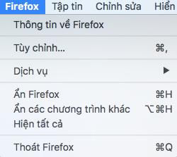 CHƯƠNG 4 LẤY THÔNG TIN GIẢI PHÁP KỸ THUẬT: FIREFOX VÀ MỞ RỘNG Firefox, như nhiều trình duyệt khác, thường xuyên thay đổi giao diện và kiểu trình bày.