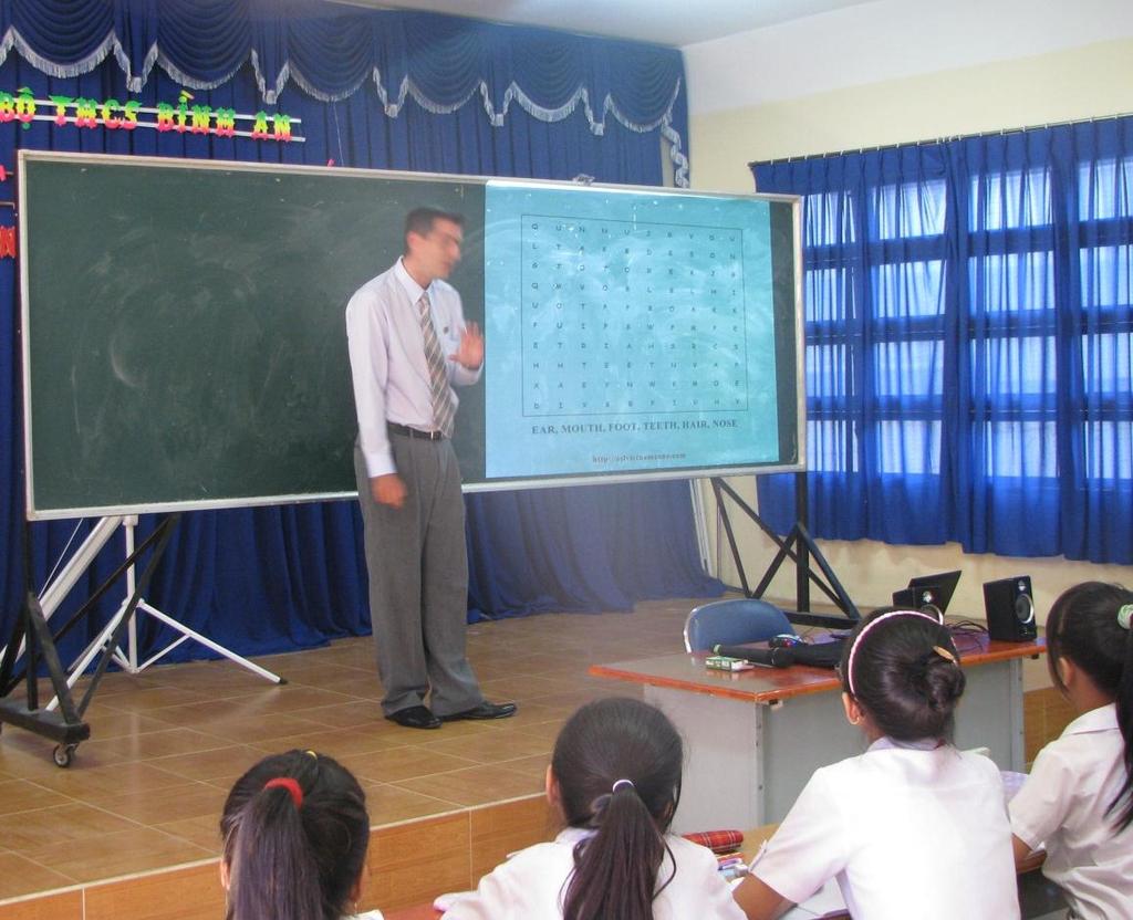 Một tiết học với giáo viên nước ngoài