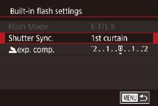 Thay đổi thời điểm đánh flash Thay đổi thời điểm đánh flash và nhả màn trập như sau.