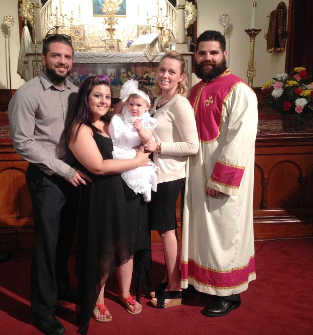 Sts. Vartanantz Church welcomes Autumn Rose Marseglia daughter of Vincent and Erica Silva Marseglia Baptized
