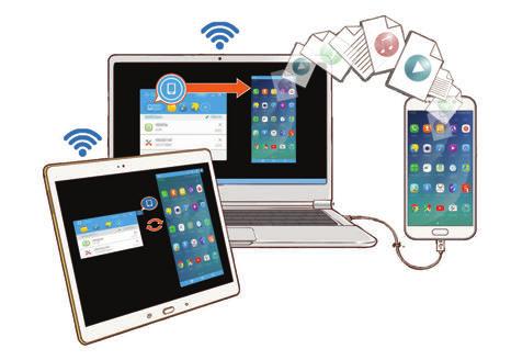 Ứng dụng SideSync Giới thiệu SideSync cho phép bạn dễ dàng chia sẻ màn hình và dữ liệu của mình giữa các điện thoại thông minh, máy tính bảng Samsung Android và bất kỳ máy tính nào.
