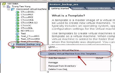 Tham khảo mục Thaý đổi cấu hình VM Tạo VM từ template có sẵn Trong trường hợp đã có sẵn các template
