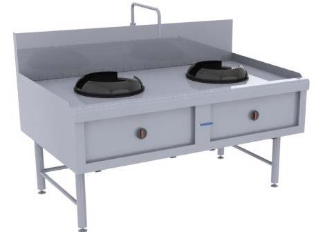 Bếp Á sử dụng bếp 6A, có hệ thống đánh lửa bằng mangator rất thuận tiện và hữu ích cho công việc nấu nướng, phù hợp với nhiều vị trí không gian trong nhà hàng, khách sạn, bếp ăn